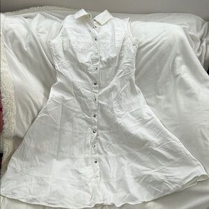 Calvin Klein White Midi Dress